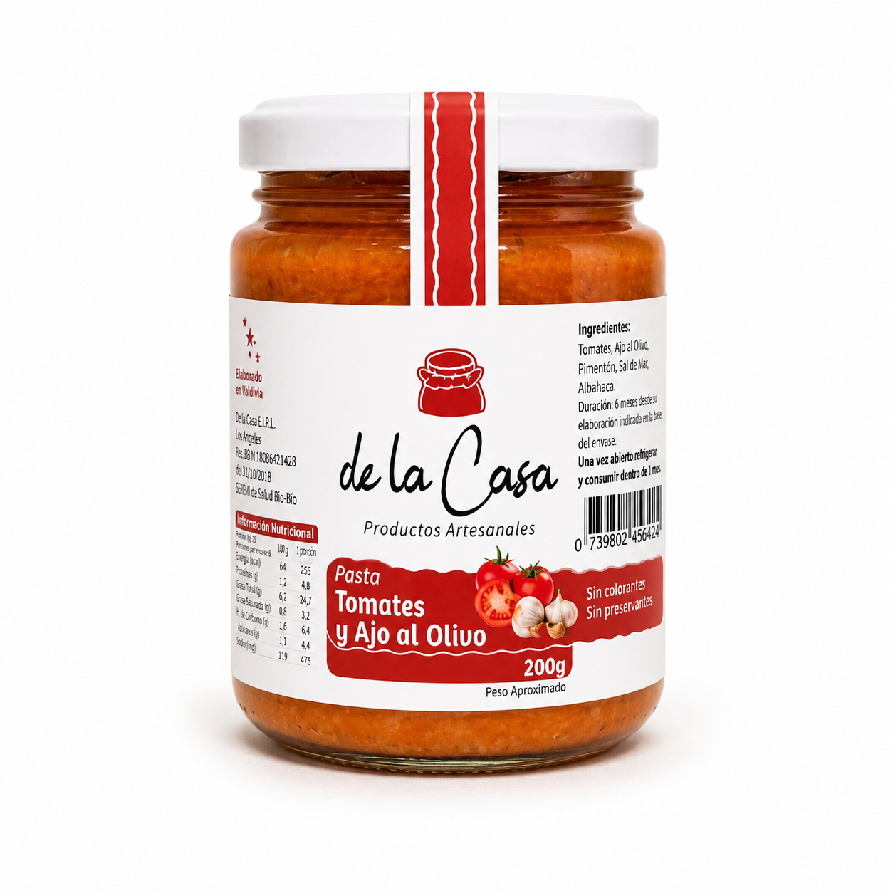 Pasta Tomates y Ajo al Olivo