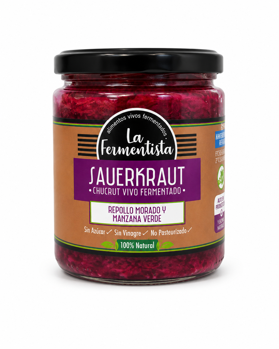 Chucrut Clásico Púrpura 400 g La Fermentista