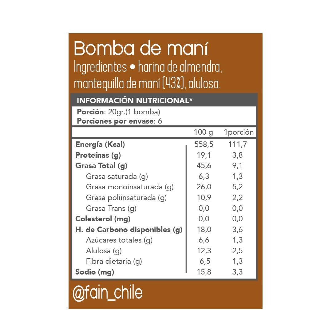 Bomba Mani 120 grs.